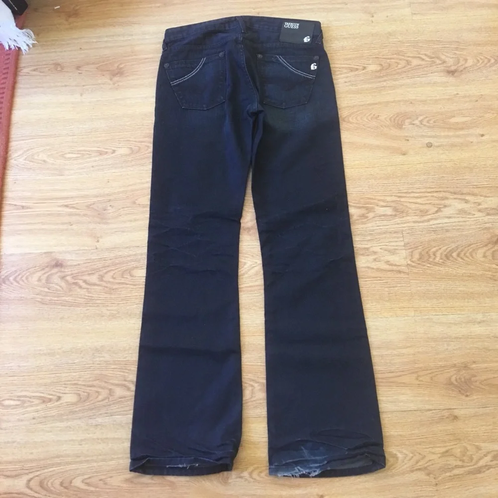 GUESS Men's Navy Slim Straight Jeans